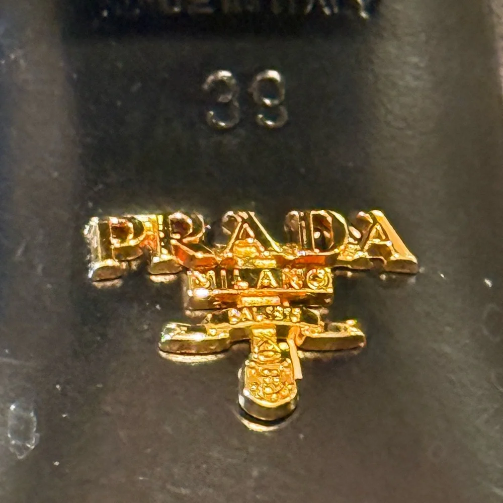 Prada Suede Block Heel Pumps Gray | Made in Italy | Size 39 - Picture 4 of 10